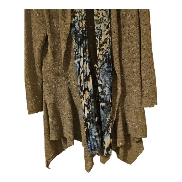 ALBERTO MAKALI Scarf Shawl Sweater Cardigan - Size Large - Picture 4 of 9